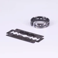 original design 925 sterling silver razor blade ring mens and womens tail ring index finger personalized creative gift