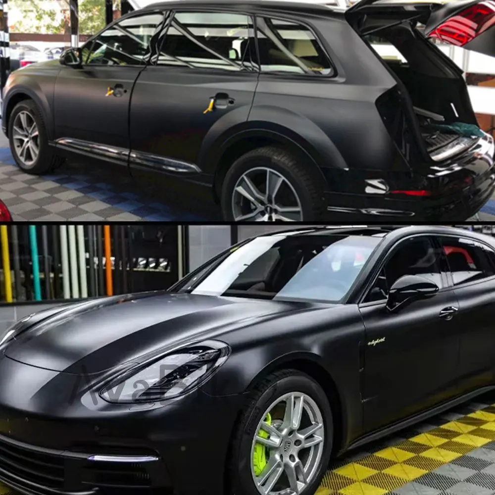 Матовая Черная защитная пленка для автомобильного двигателя 50x300 см