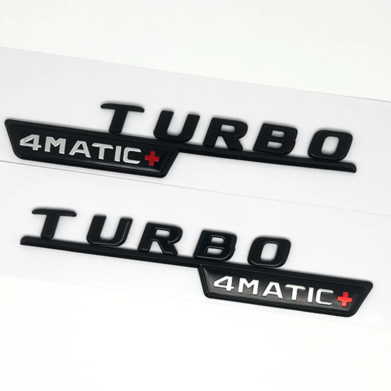 

3D ABS coche maletero trasero Logo letras BITURBO TURBO 4MATIC эмблема insignia pegatina para Mercedes C43 C 43 AMG W205 W204 Ac
