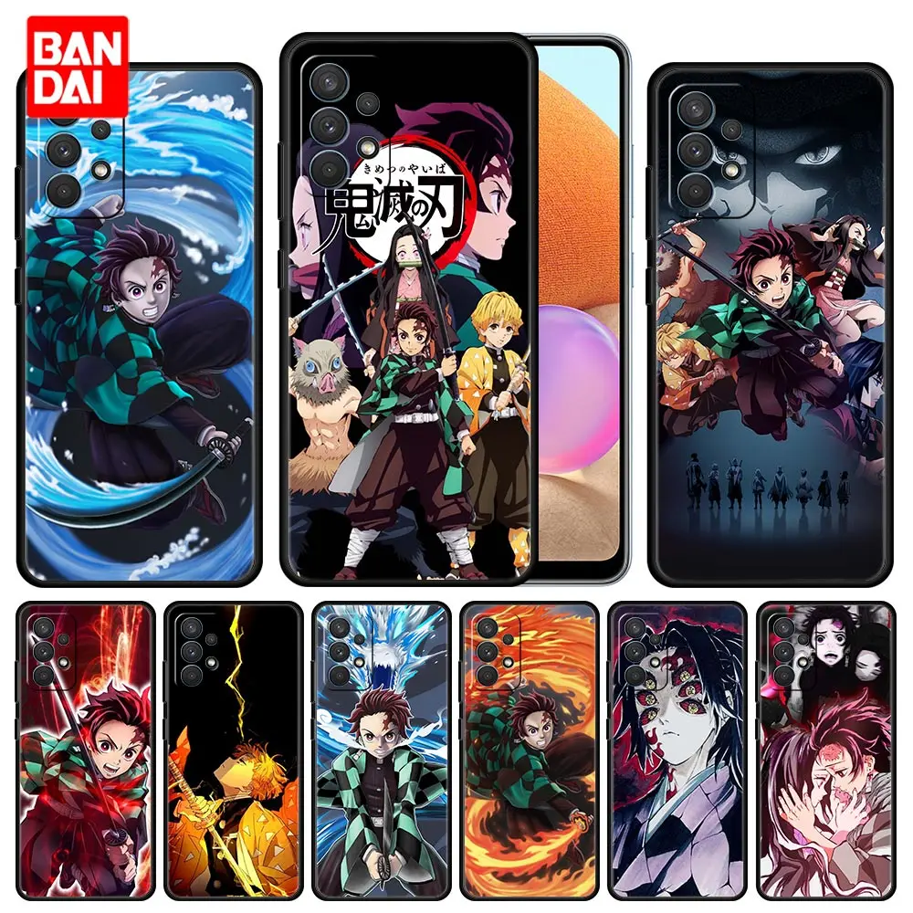 

Cover Case for Samsung Galaxy A51 A52 A03 A13 A31 A32 A50 A70 A71 Note 20 Ultra 5G Bag Capa Armor Demon Slayer Kimetsu No Yaiba