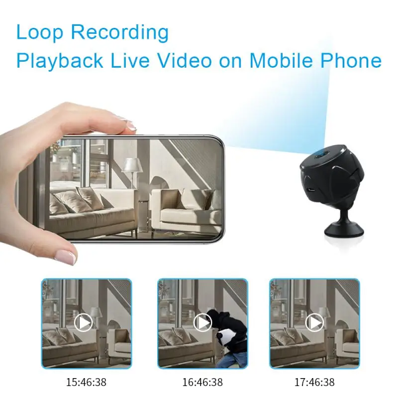 

Video Surveillance Night Effect 2- Multifunction In One Easy To Carry 1080p Strong Magnetic Adsorption Camera