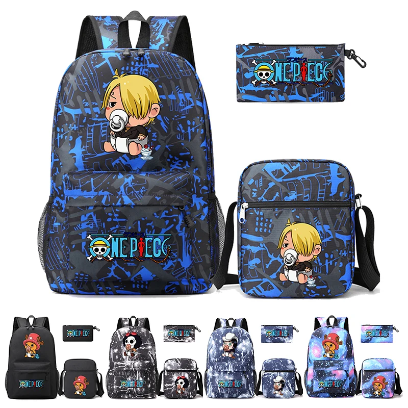 

Anime One Piece Backpack Sharingan Teenagers Student Schoolbag Boy Girl Back To School Uzumaki Big Capacity Cartoon Bags