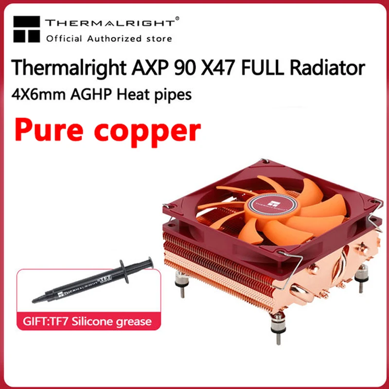

Вентилятор шасси Thermalright AXP90, полностью 47 мм, радиатор давления из чистой меди, 4 Х6 мм, процесс пайки радиатором AGHP, LGA1700
