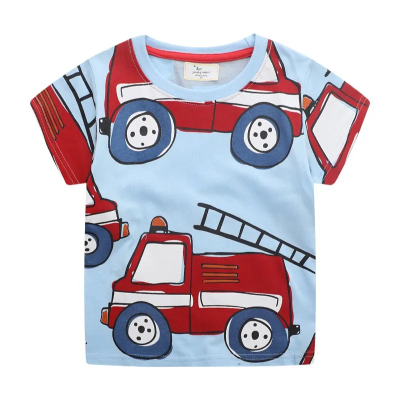 

2-8T Toddler Kid Baby Boys Girls Clothes Summer Cotton T Shirt Short Sleeve Ambulance Print tshirt Children Top Infant Outfit