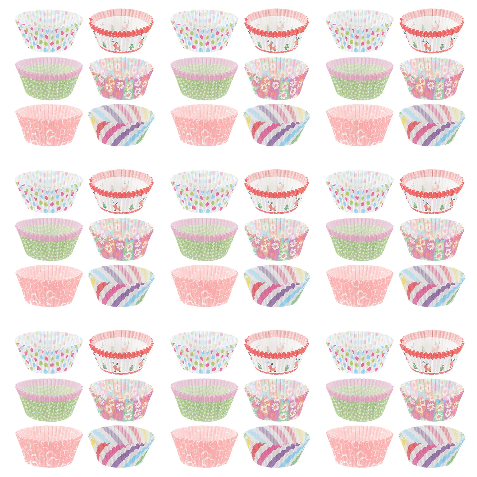 

Cupcake Paper Liners Muffin Cup Baking Cups Disposable Holder Cake Wrappers Cases Christmas Mini Covers Holiday Muffins Liner