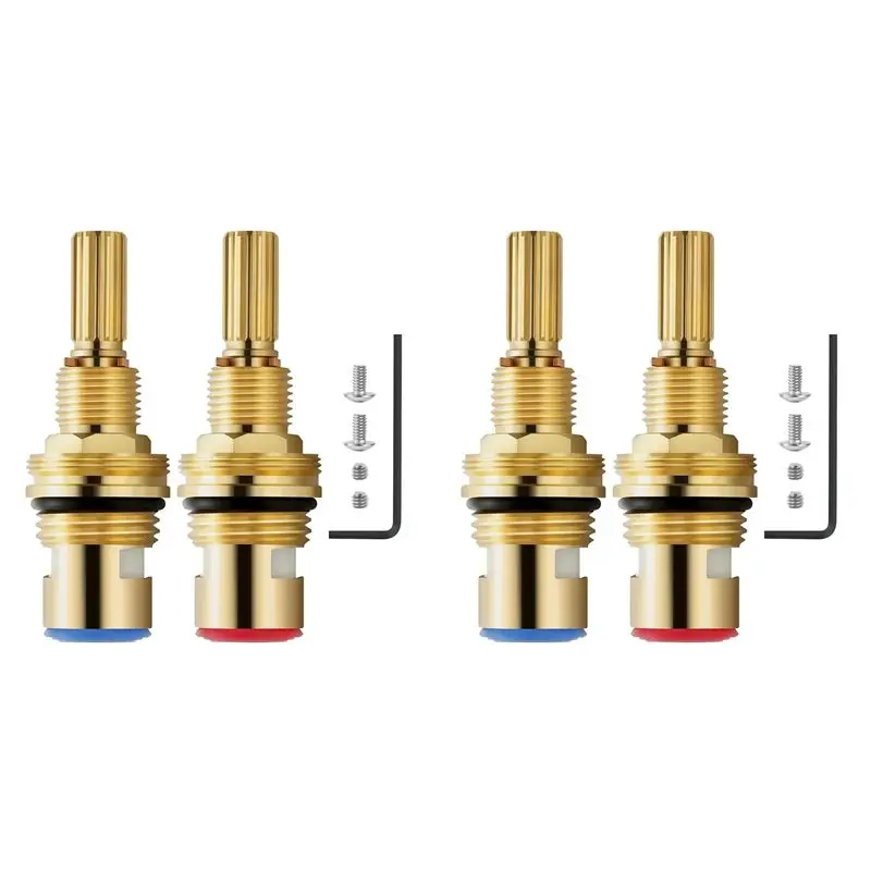 Фото Картридж для клапана THIVN-4X Brass 1-001 и 1-002, совместим с латунными смесителями Newport, прочная латунная конструкция. №1