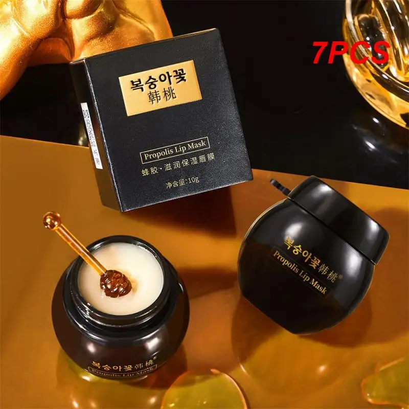 

7PCS Moisturizing Lip Mask Bottle Color Black A Faint Honey Contains Moisturizing Active Ingredients And Antioxidants
