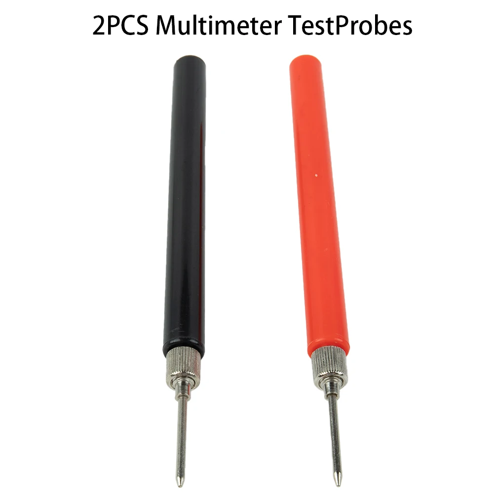 

2pc 128mm Spring Test Probe Tip Insulated Test Hook Wire Connector Multimeter Needle Test Leads Pin Electrical Industrial Test