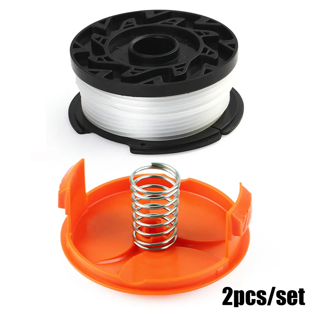 1 Set Lawn Mower Spool Cover Cap Line For Black & Decker Replace Number: 385022-02 385022-03 90624846 A6481 90626046 242885-01
