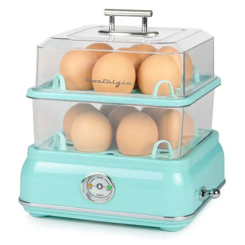 

Classic Retro 14-Capacity Egg Cooker, Aqua