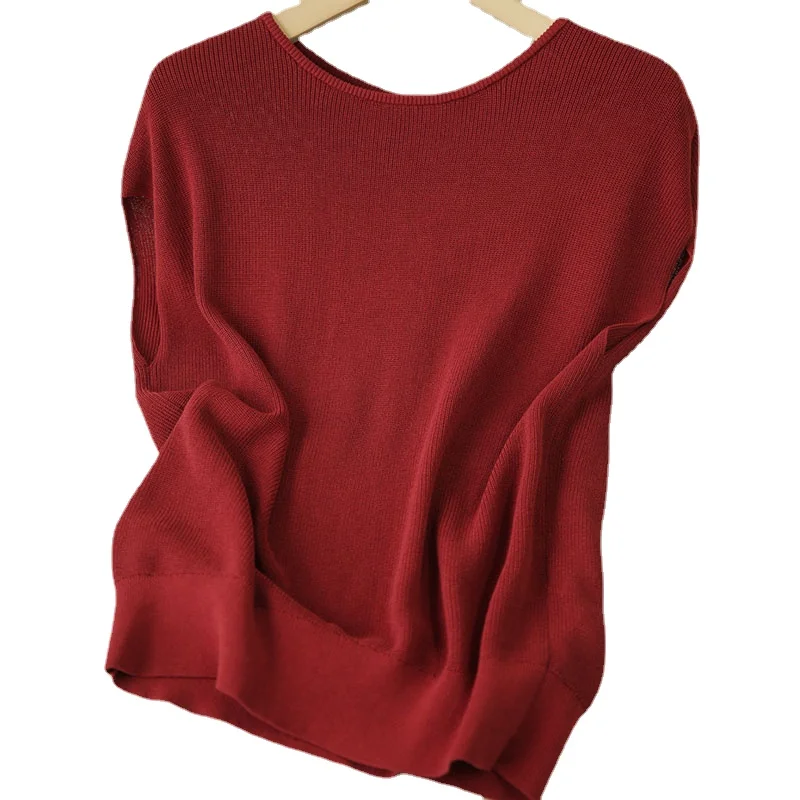 Женские Модные Элегантные вязаные топы на пуговицах с круглым вырезом и