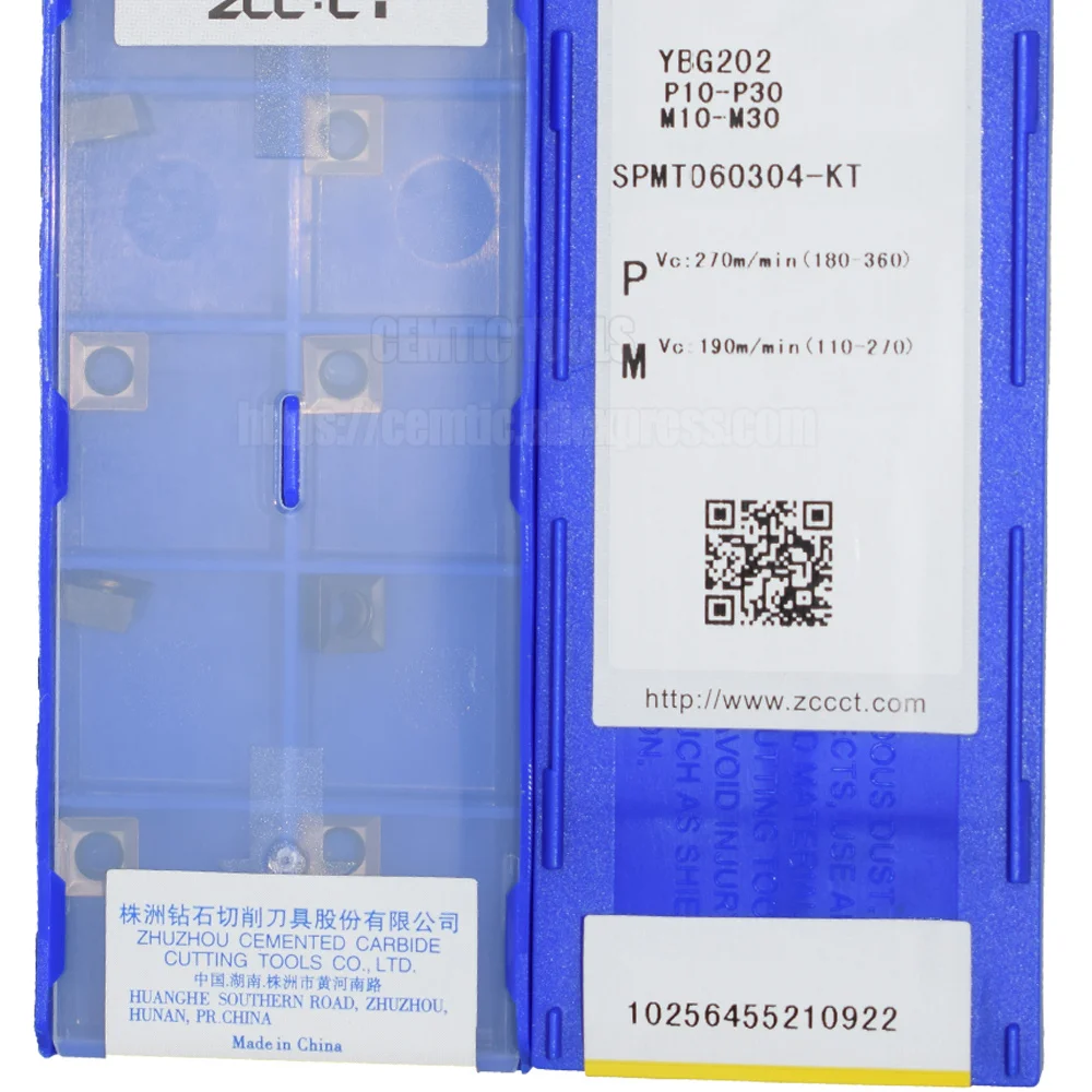 

ZCC CNC лезвие из сплава YBG202 SPMT060304-KT YBM351