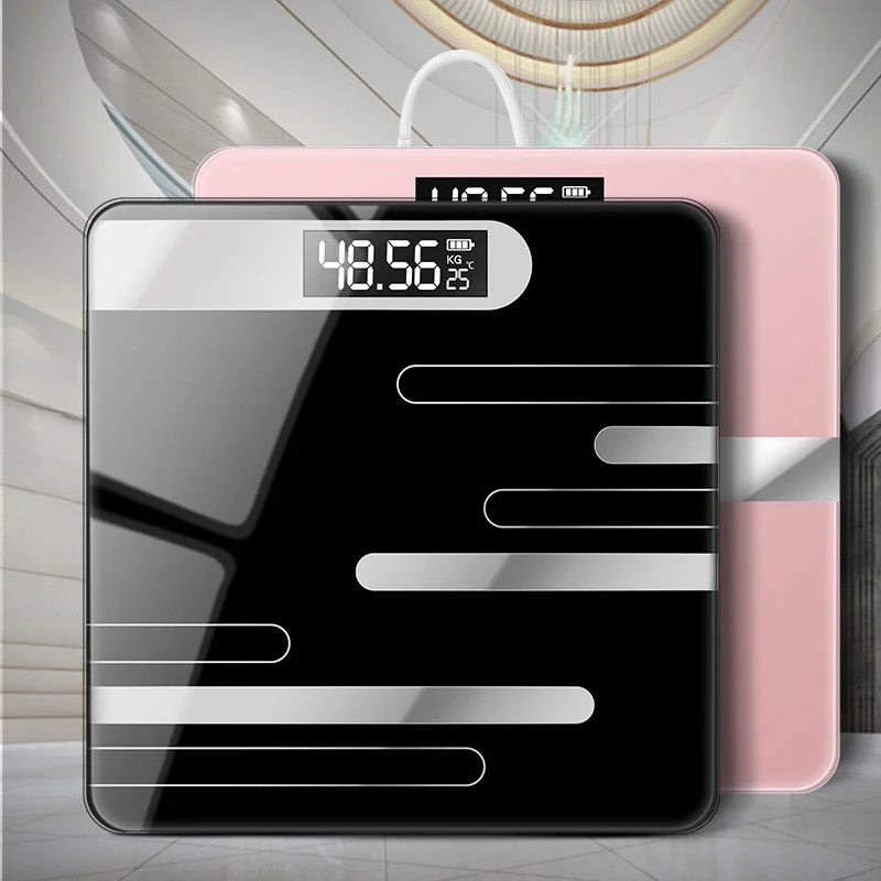 

Bathroom Scales Floor Body Scale Digital Body Weight Scale LCD Display Glass Smart Electronic Scales Bath Scale