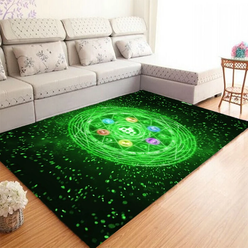 Twelve zodiac pattern carpet, living room, bedroom sofa decoration carpet, kitchen door mat anti slip floor mat, yoga mat