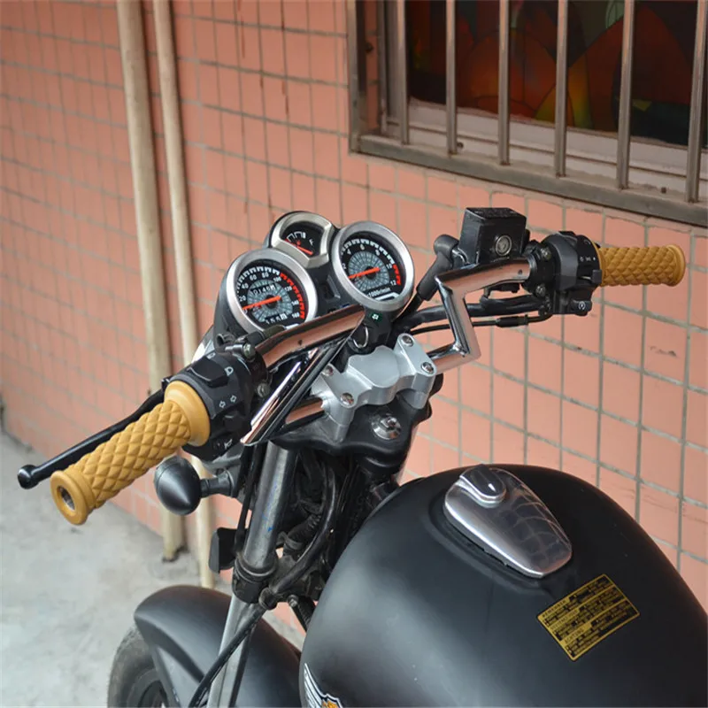 Универсальные мотоциклетные Нескользящие ручки Cafe Racer 22/24 мм в стиле ретро для