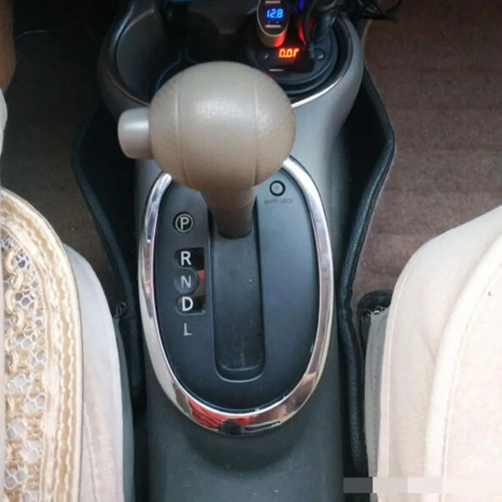 For Nissan March 2011 2012 2013 2014 2015 2016 2017 Car Gear Panel Frame Box Trim Shift Knob Base Interior Stick Cup Lamp |