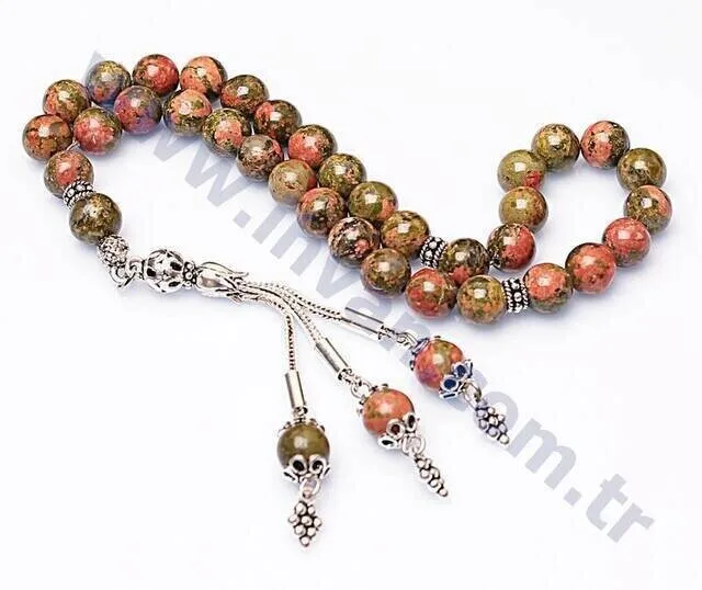 IQRAH Unakit Stone Rosary (925 STERLING SILVER)
