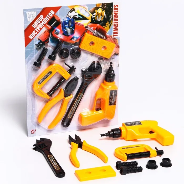 Набор строителя с инструментами игровой 9 предметов Трансформеры Hasbro |