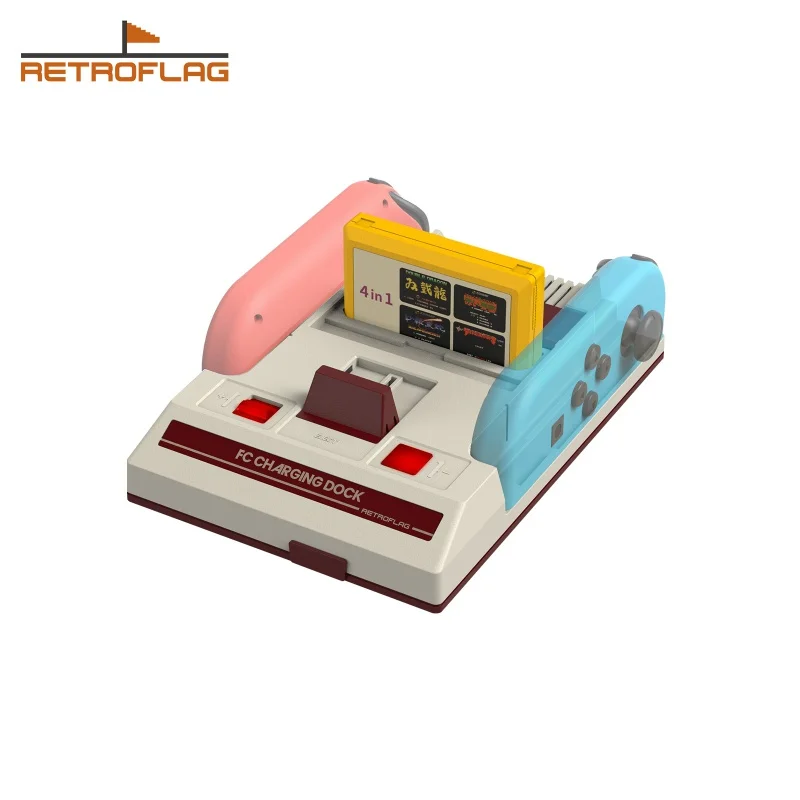

Retroflag FC Dual Charging Dock Charger Station for Nintendo Switch Joy-Con Controller Charger with Cassette Game Card Storage