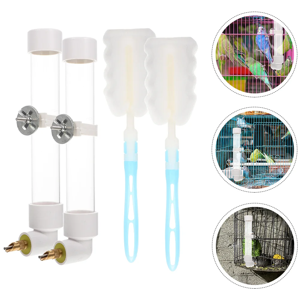

Water Bird Dispenser Feederbirds Holder Cage Hanging Bottle Parakeet Parrot Feeders Drinking Tool
