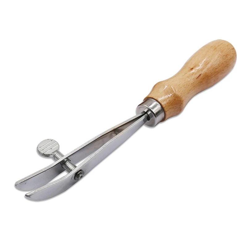 

Premium Useful Leather Edge Creaser Adjustable Outside Edge Creaser Skiving Tool Professional Wood Handle Leather Tools