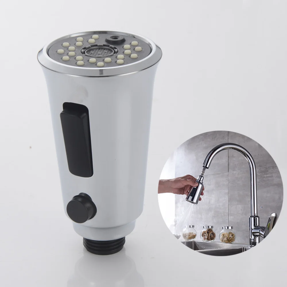 

3 Functions Kitchen Faucet Spayer Head 360° Swivel Spray Head G1/2 Water-saving Sink Aerator for Kitchen Faucet Replacement