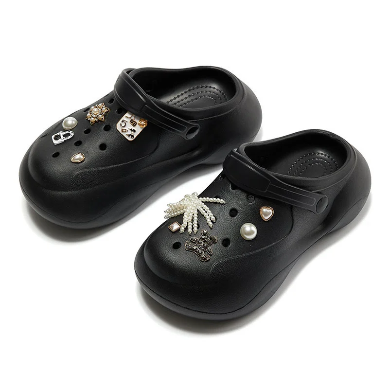 Love Home Hole Shoes 2022 Summer Home Slippers Sandals Outside Man Women's Thick Soled Increased Hollow Out EVA Beach Shoes