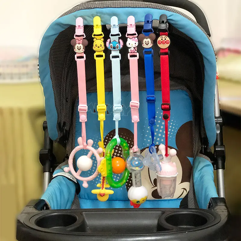 

Baby's gum pacifier chain soothes pacifiers and prevents them from falling off Toy cart with adjustable anti drop chain strap