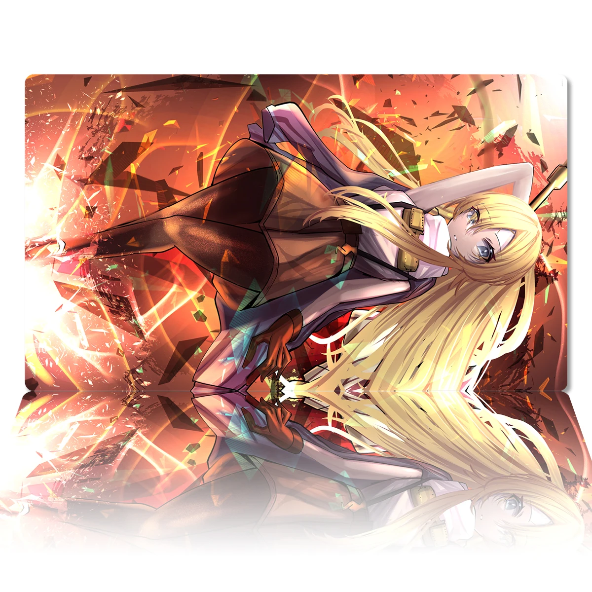 

YuGiOh Incredible Ecclesia, The Virtuous Play Mat TCG OCG CCG Card Game Mat Anime Mouse Pad Custom Desk Mat Zones & Bag 60x35cm
