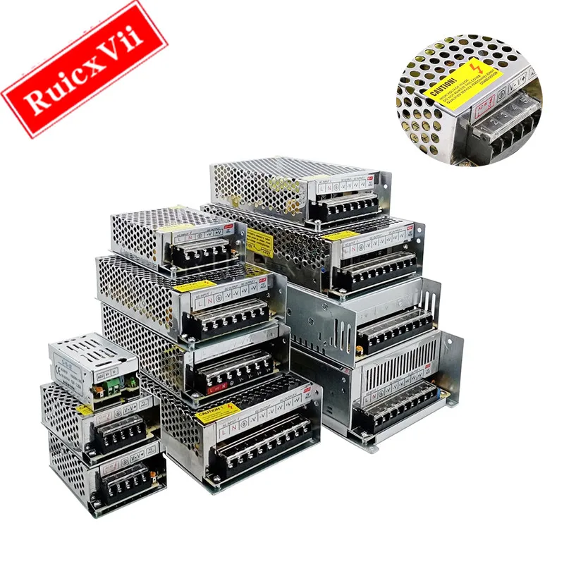 

1PCS Power supply 3V 5V 9V 12V 15V 18V 24V 36V 1A 2A 3A 5A 6A 8A 10A 20A 50A Switch power supply 12V 220V to 12V AC-DC SMPS