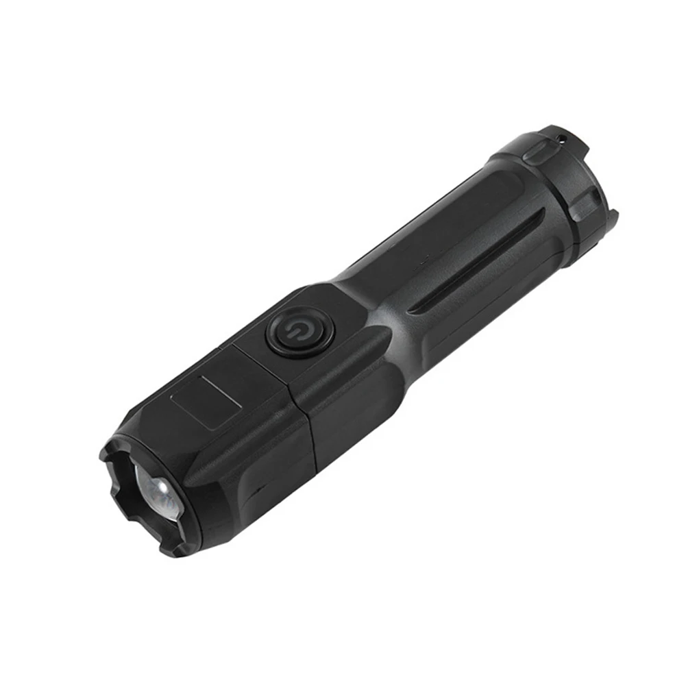 

Powerful Zoom LED Flashlight Super Bright Camping Torch USB Rechargeable Waterproof ABS Outdoor Emergency Light 3 Modes