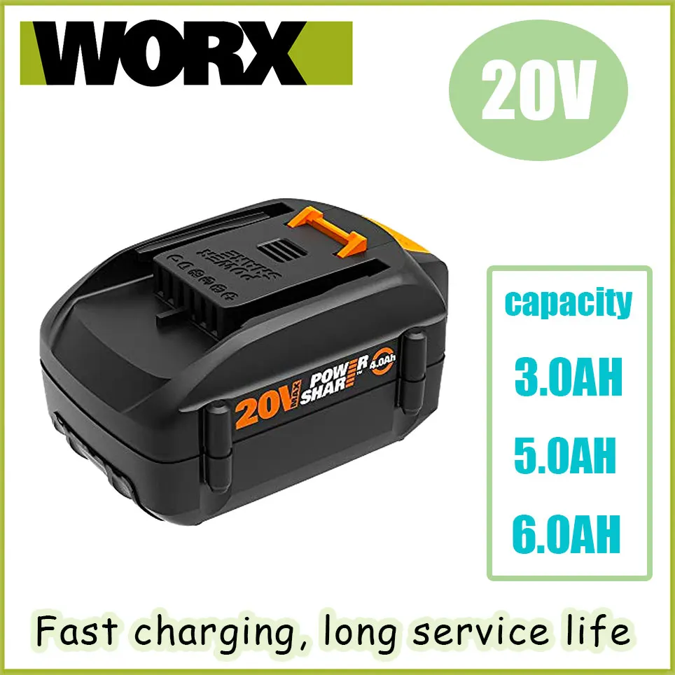 

WORX brand new genuine WA3578 - PowerShare 20V 3.0AH/5.0AH/6.0AH lithium-ion large-capacity battery