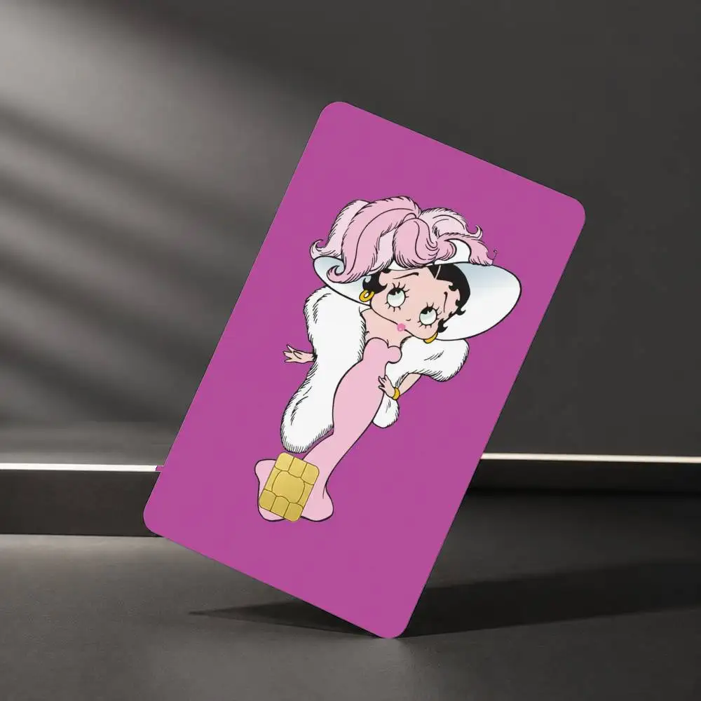 Фото Наклейка-пленка B-Betty Cute B-Boop для кредитных и дебетовых карт, водонепроницаемые стикеры. №3