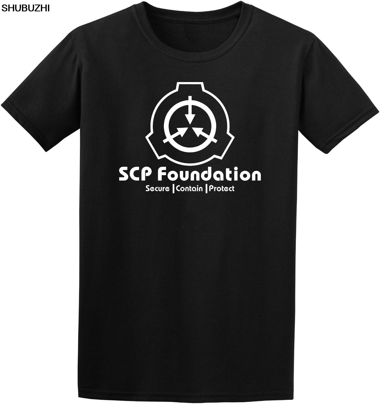 

Футболка мужская с надписью «SCP Foundation Secure Protect»