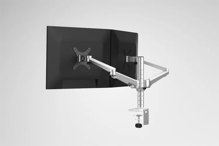 

OA-4S Aluminum Alloy Desktop Double Arm Dual Monitor Holder Full Motion LED Screen Mount Arm Rotary Base Stand