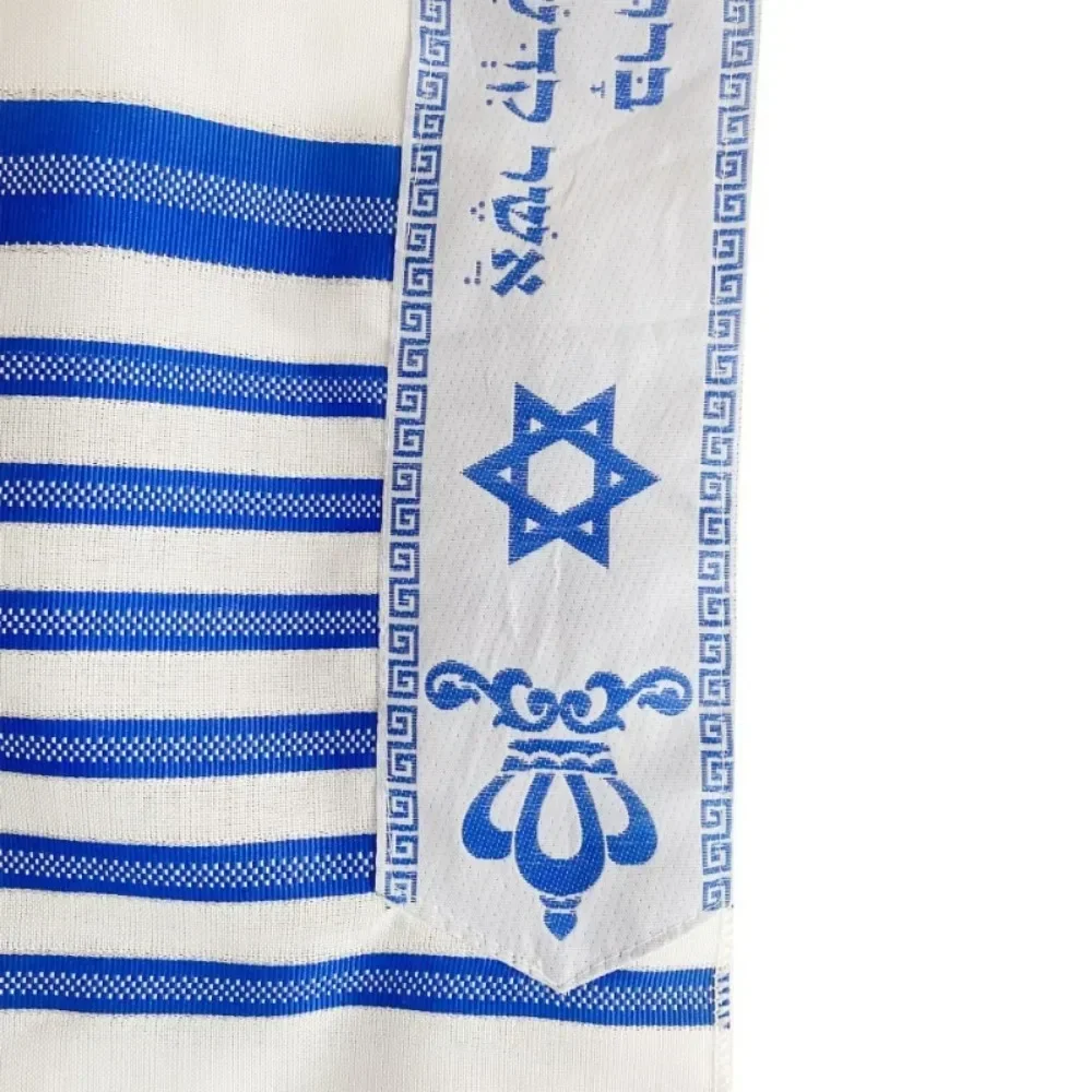 50x180 см еврейский высокий Катан 1 шт. молитвенная шаль с tzitzit струнами традиционный