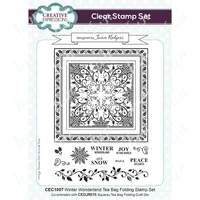 winter wonderland snowflake frame 2022 new ttransparent clear stamps silicone seals for diy scrapbooking photo album card making