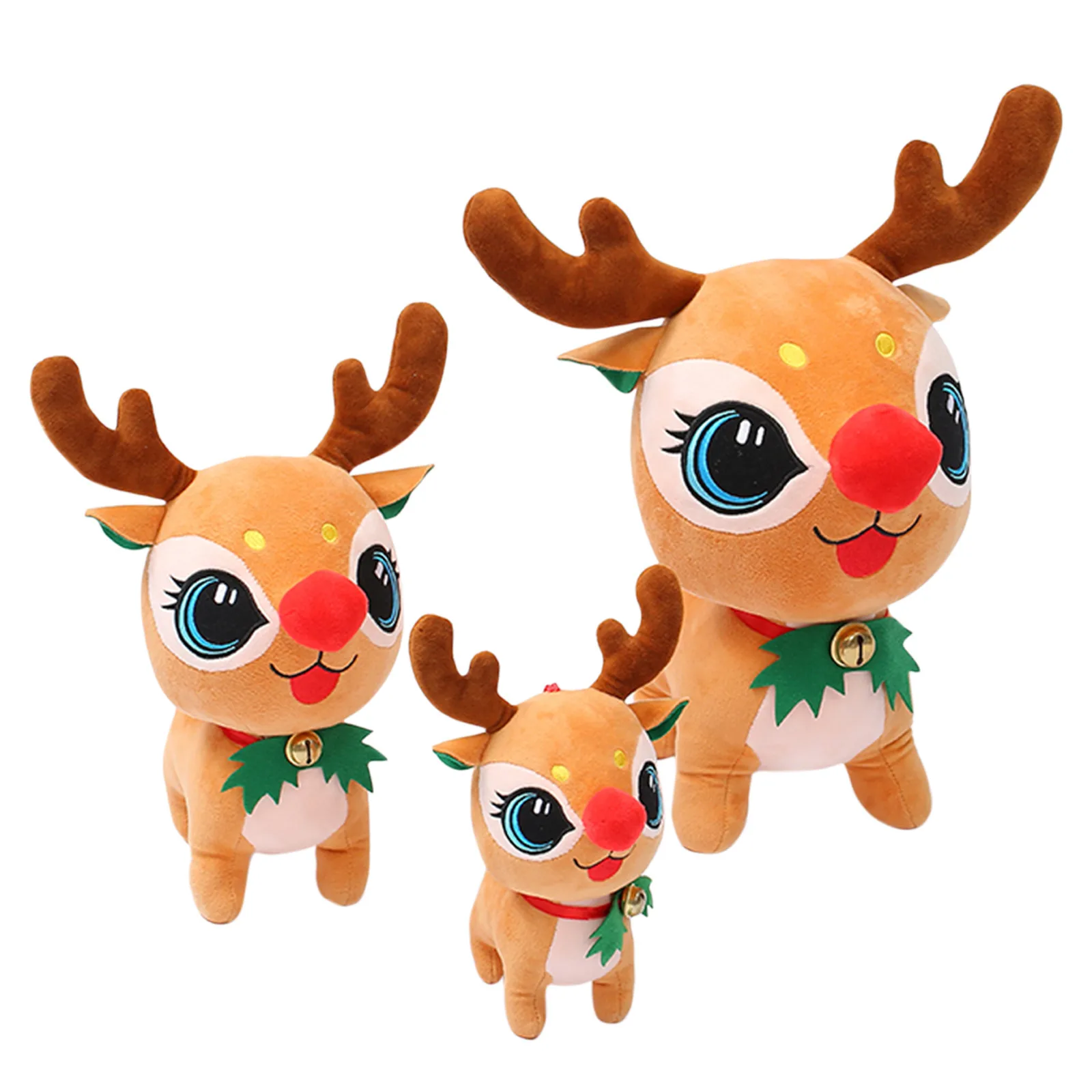 

Рождественские детские плюшевые куклы, набивные животные, олень, мягкая подушка, рождественские плюшевые фигурки лось, игрушки, детские под...