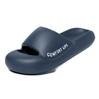men women couple summer slippers 2022 casual beach shoes female solid home indoor soft bottom slides thick platform eva slipper