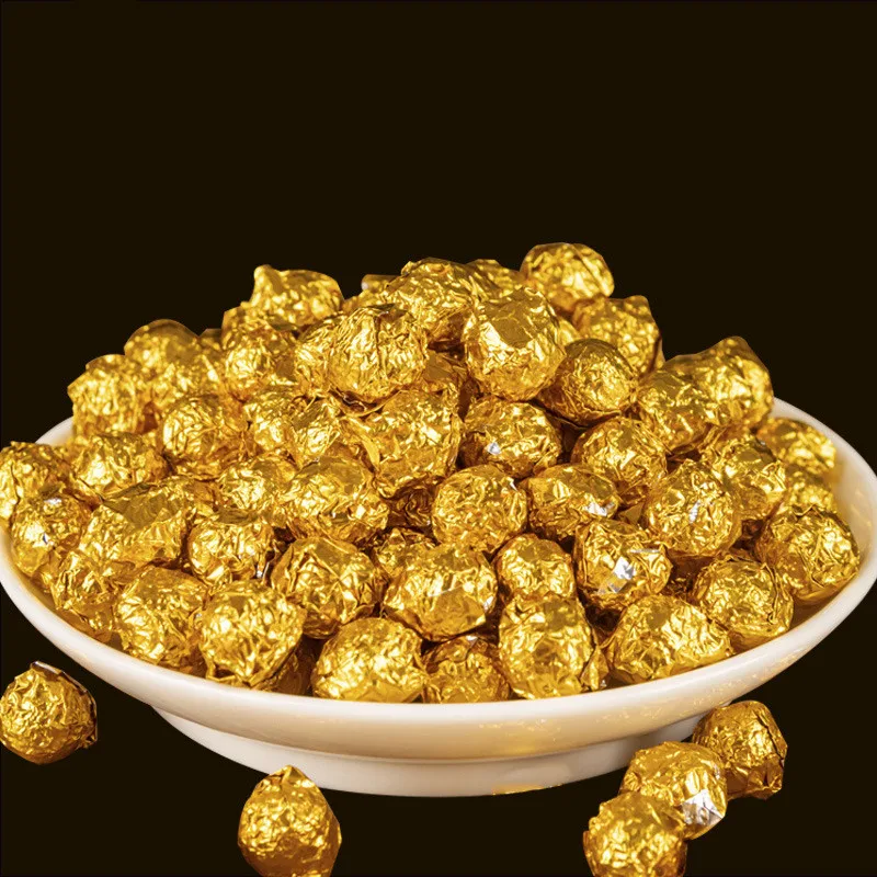 

100g China Yunnan Ripe Tea Gold Tin Foil Packing Resin Tea Pu'er Cha Gao No teapot