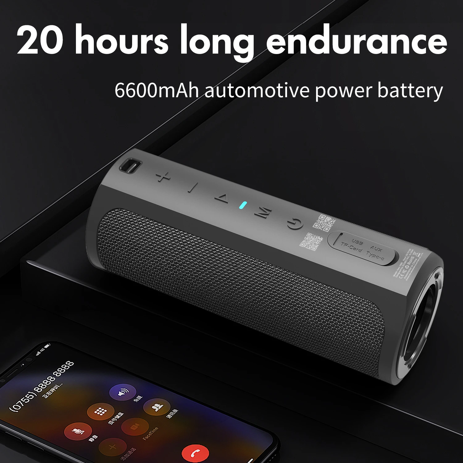 Беспроводной Bluetooth-динамик XDOBO Hero1999, 50 Вт, TWS стерео Бумбокс, TF-карта, AUX USB порт, внешний аккумулятор