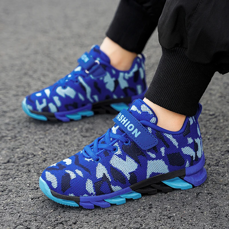 Brand Kids Camouflage Sneakers Breathable Non-slip Children Comfortable Sports Shoes Boys Girls Lightweight Running Tennis Shoes