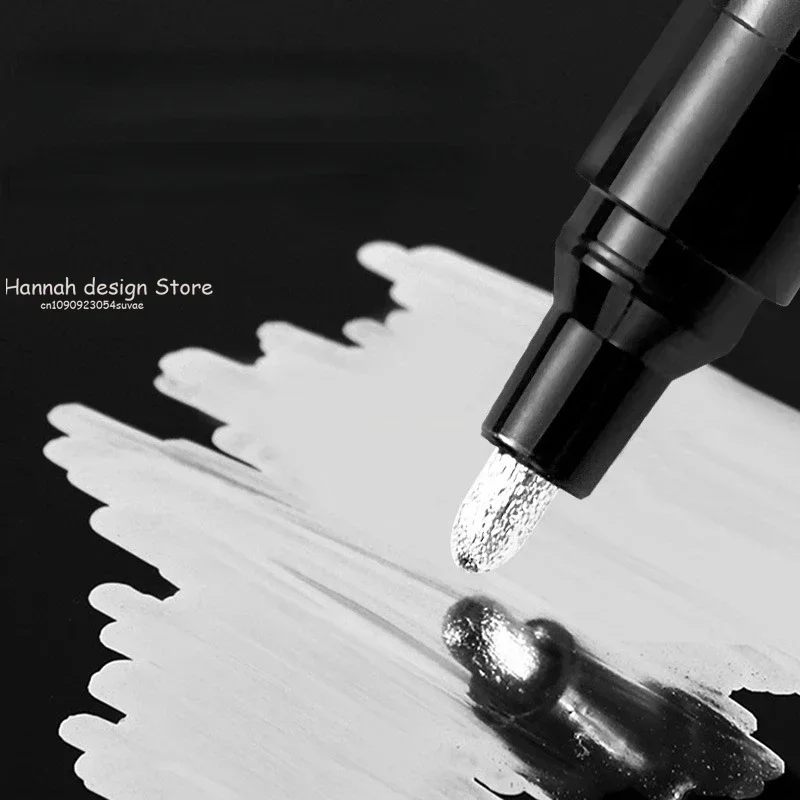 

MOONBIFFY Маркер-краска хромированный серебряный 0,7/1/3 мм