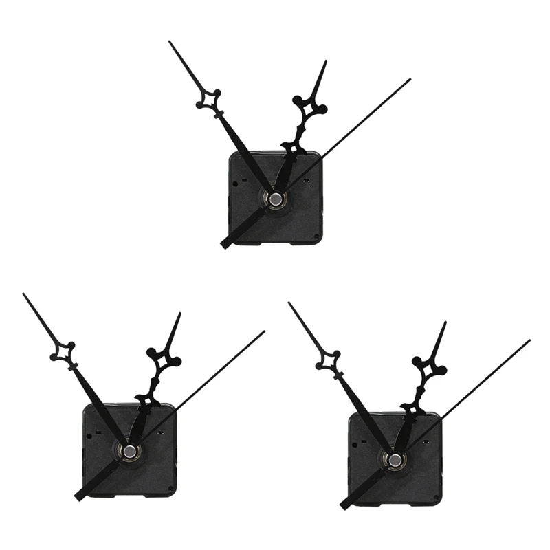 

AT69 -3Pcs Replacement Wall Clock Repair Parts Pendulum Movement Mechanism Quartz Clock Motor with Hands & Fittings Kit