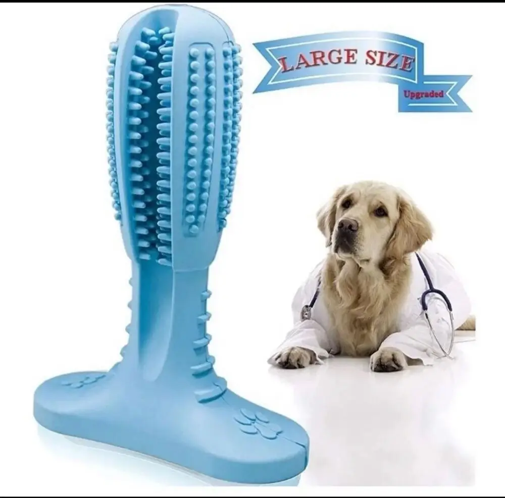 

Pet dog chews toys Aggressive chewer Teeth cleaning Oral toothbrush Rubber bone