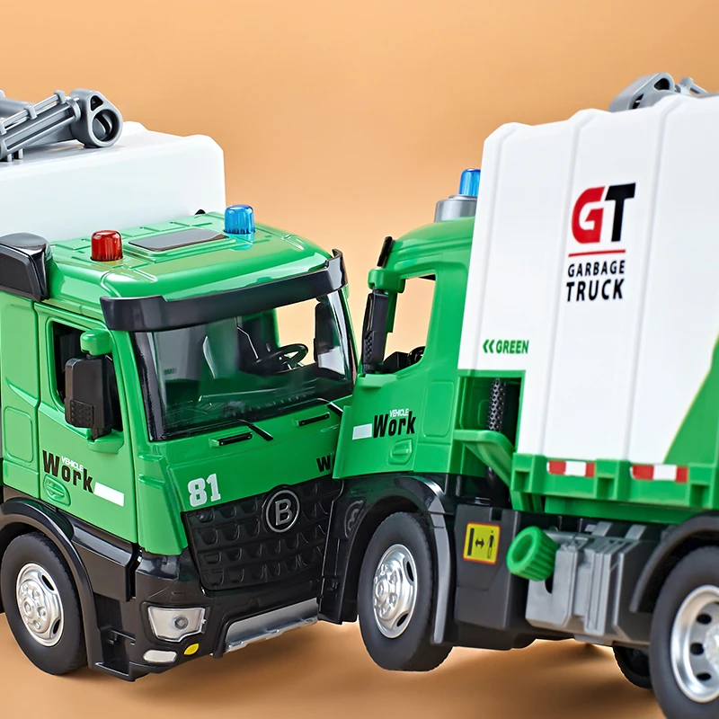 Сплав городской мусоровоз пляжные игрушки металлический литой под давлением