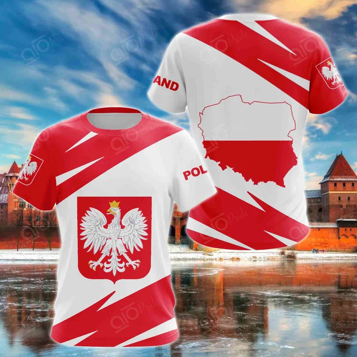 

Poland Coat Of Arms Special Unisex Adult Shirts National Emblem 3D Printed t-shirt, Fashion 3D Hoodie Men And Women Clothing