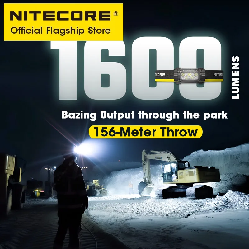 Перезаряжаемый налобный фонарь NITECORE HC70 UHE с USB-C