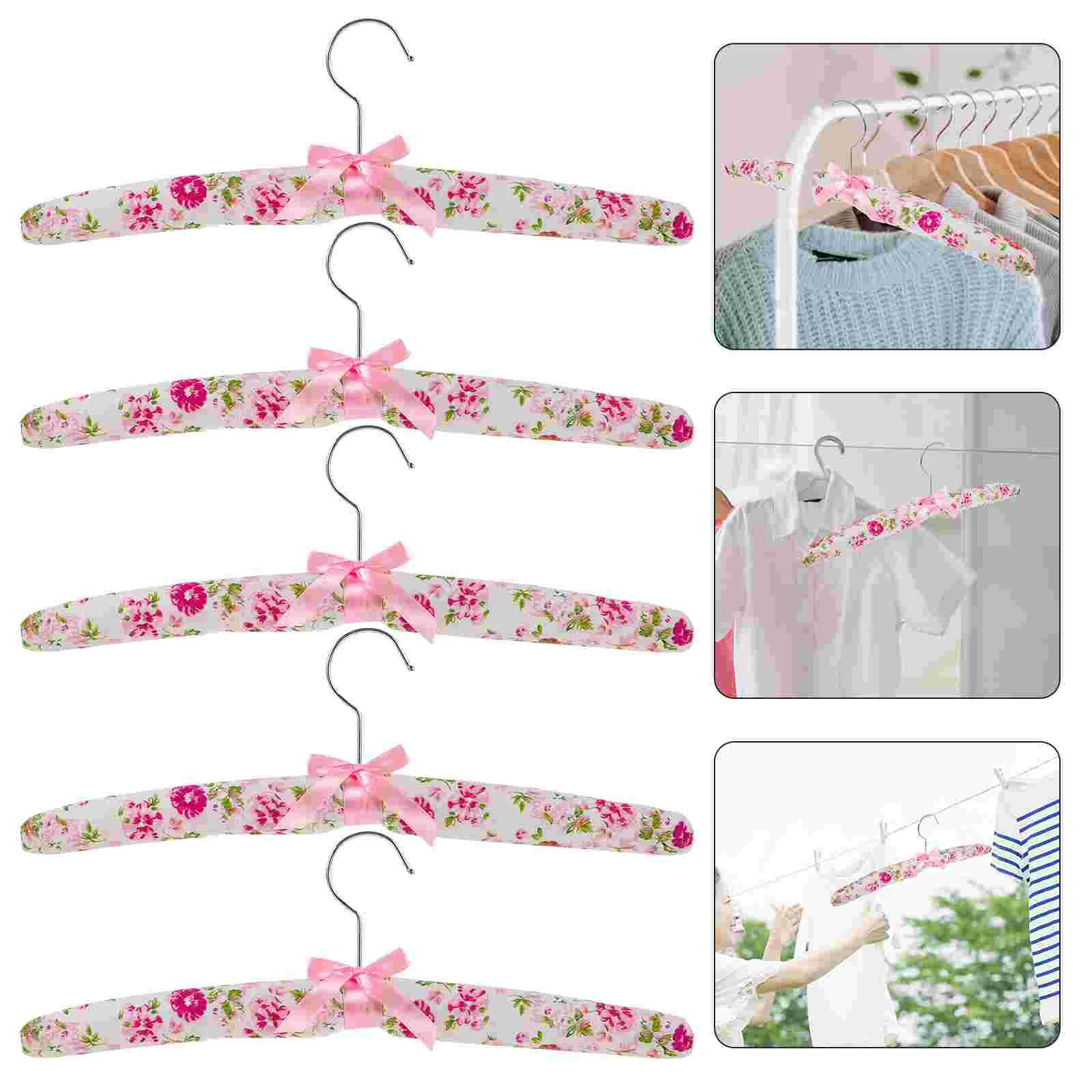 5 шт. вешалка для платья вешалки из губки с цветочным принтом детский свитер