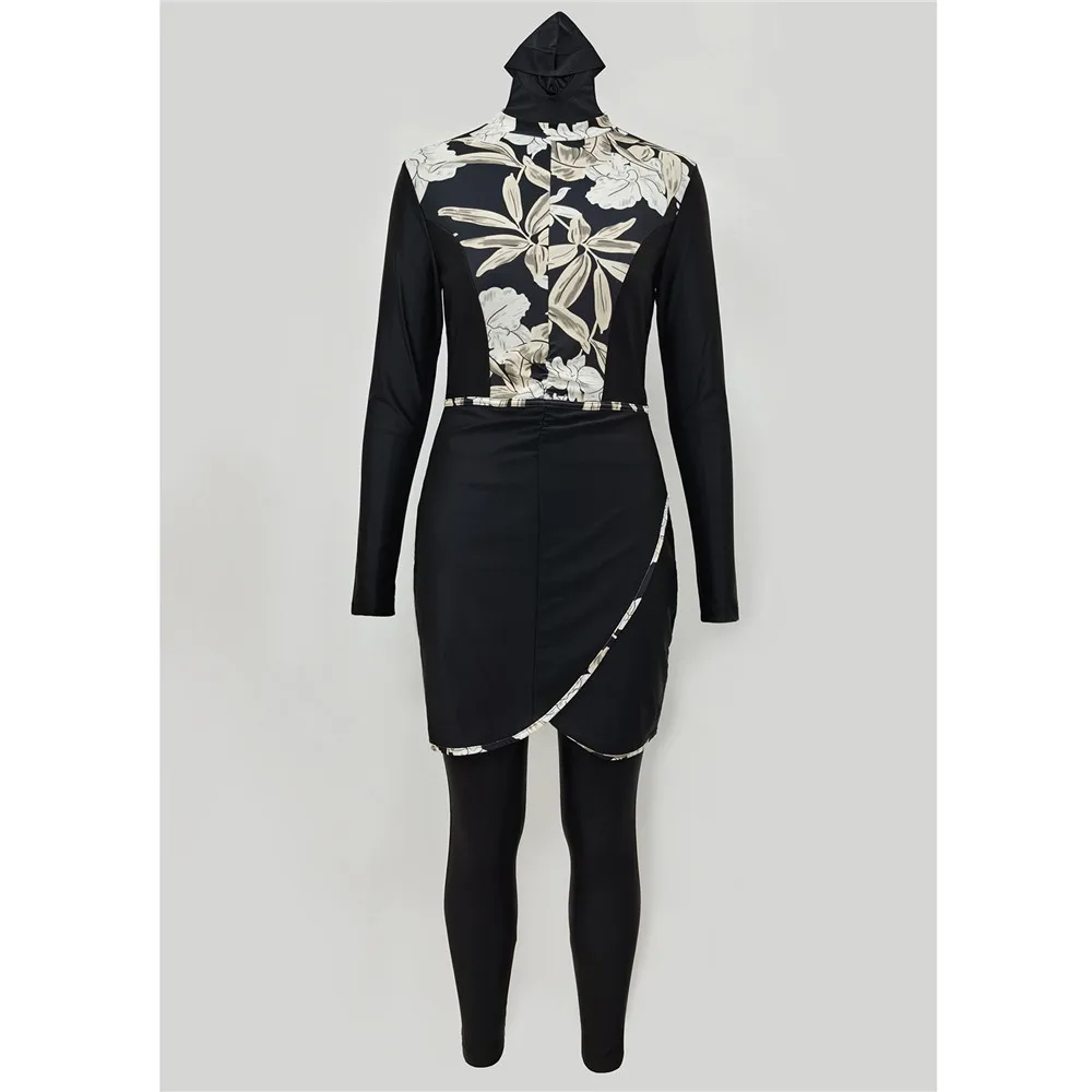 Скромный мусульманский купальник с полным покрытием женский комплект буркини и